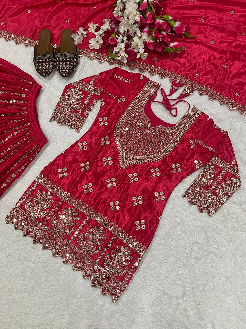 Regal Violet Heritage Embroidered Couture